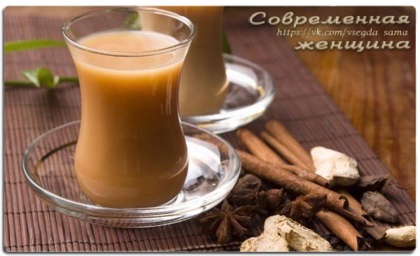 Молоко с корицей, куркумой, кардамоном...
